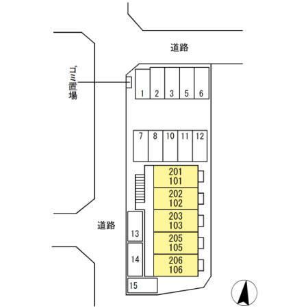 ルーチェAmi（103） 駐車場