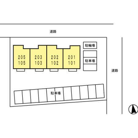プランドール由布（202） 駐車場