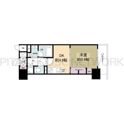 神戸市中央区磯上通マンション 間取り図写真