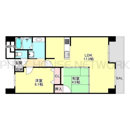 神戸市中央区磯上通マンション 間取り図写真