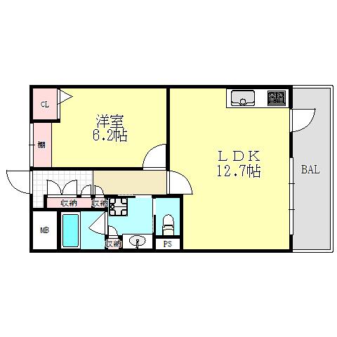 サンコート青谷（102） 間取り図画像