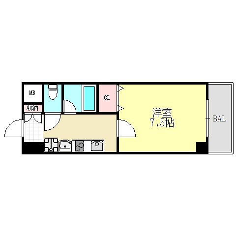 パークビュー王子駅前（503） 間取り図画像