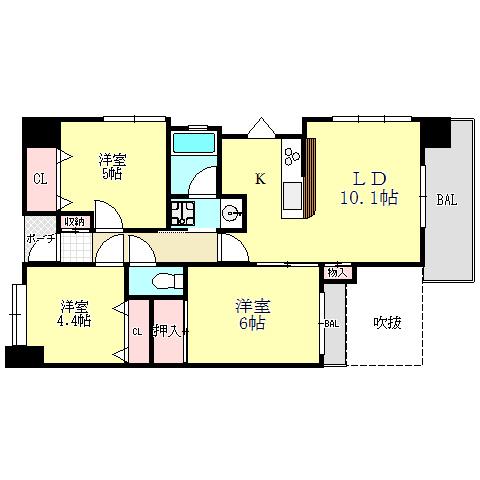 アーバンヴィレッジ王子公園（802） 間取り図画像
