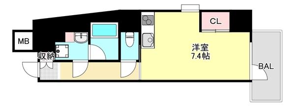 コンフォート王子（403） 間取り図画像