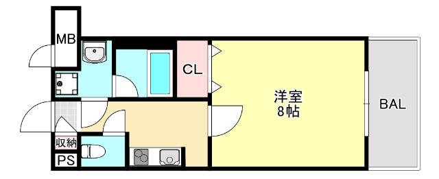 ｃｌａｉｒ摩耶（310） 間取り図画像