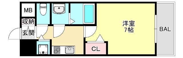 プレサンス三宮東フィール（1110） 間取り図画像