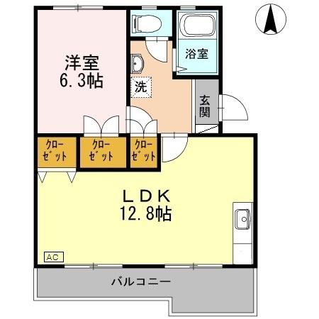 ロイヤルマンション２号棟（411） 間取り図画像