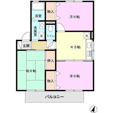 シャルマンコート（201） 間取り図画像
