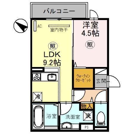 ブリランテ川西通　A（303） 間取り図画像