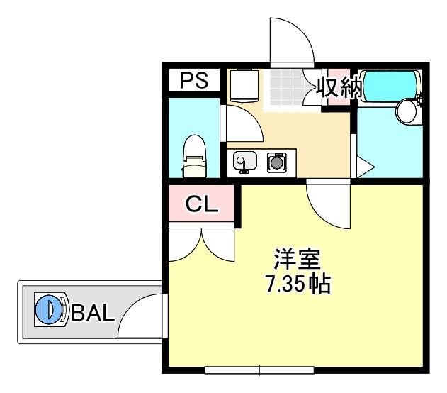 シャルムメゾン本庄（204） 間取り図画像