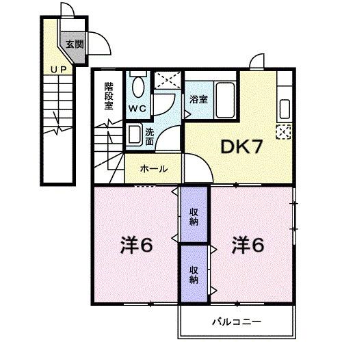 サニ−ヒル柳谷（201） 間取り図画像