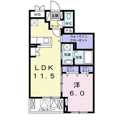 アンジェ　アルカン　シエル（302） 間取り図画像