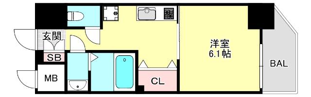 セオリー神戸アネシア（204） 間取り図画像