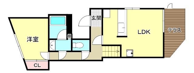 灘北通９丁目貸家（1） 間取り図画像
