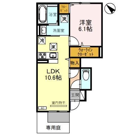 ソレアードF（102） 間取り図画像