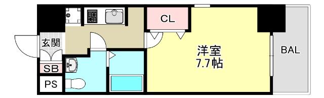 アーバンフラッツ王子公園（308） 間取り図画像