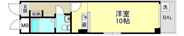 永光ビルディング割塚（302） 間取り図画像
