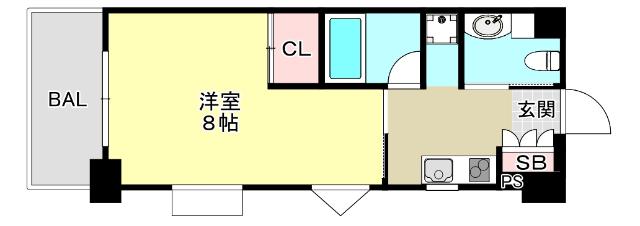 エスポワール春日野道２（201） 間取り図画像