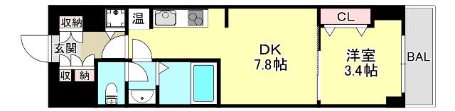 インプルーブ三宮イースト（505） 間取り図画像