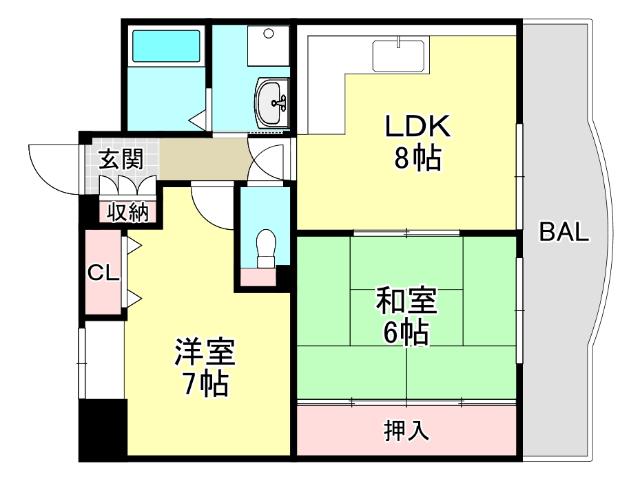 ビエント六甲Ⅱ（102） 間取り図画像