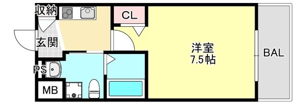 Walk one minutes王子公園（603） 間取り図画像