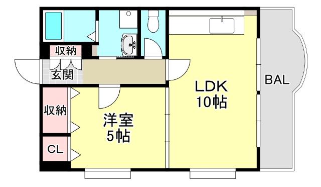 ビエント六甲Ⅲ（201） 間取り図画像