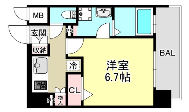 アルファレガロ甲南山手（501） 間取り図画像