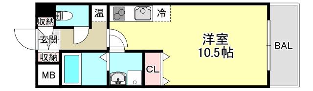 willDo三宮イースト（502） 間取り図画像