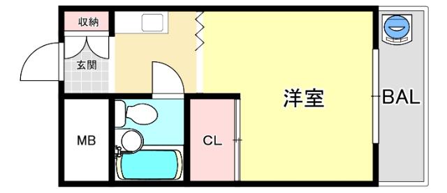 ＳＩハイツ岩屋Ⅱ（201） 間取り図画像