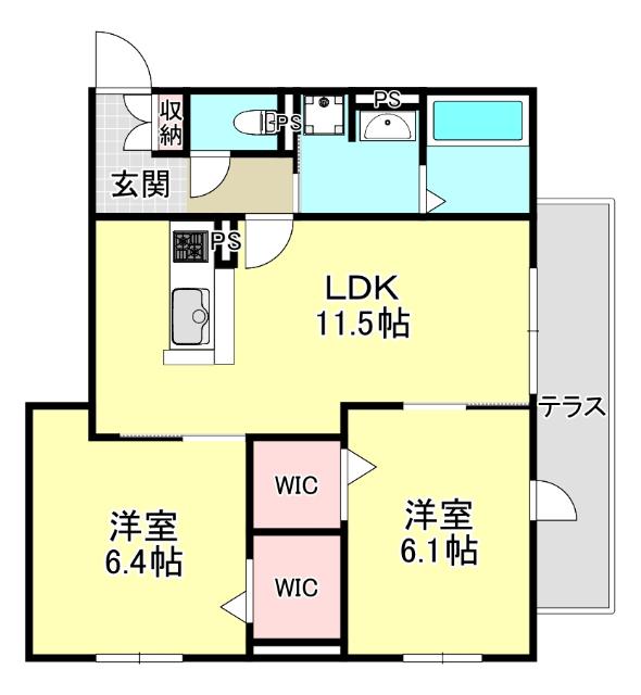 ＡＳＨＡ　ＮＯＯＲ（101） 間取り図画像