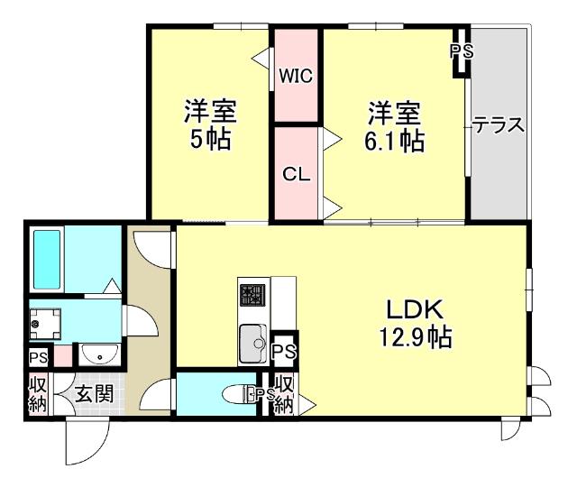 ＡＳＨＡ　ＮＯＯＲ（105） 間取り図画像