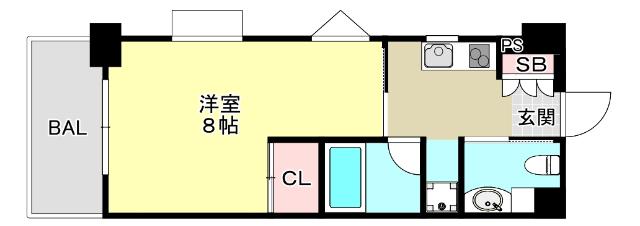 エスポワール春日野道２（803） 間取り図画像