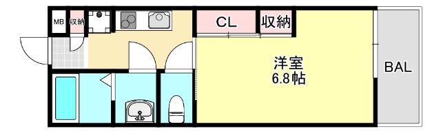 BLUE SKY Maya３（306） 間取り図画像