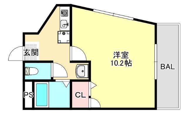 マーブルコート三宮（101） 間取り図画像
