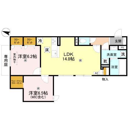 CORTE　BREEZA御影（101） 間取り図画像