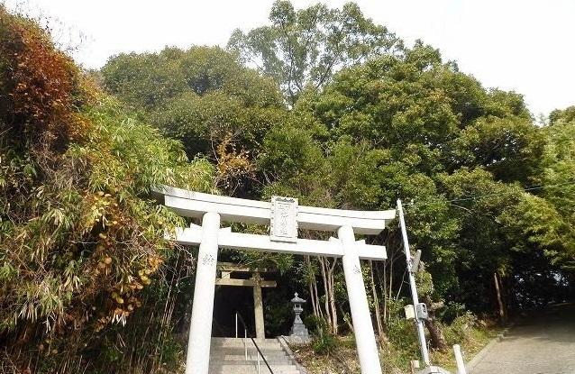 下畑海神社：350m