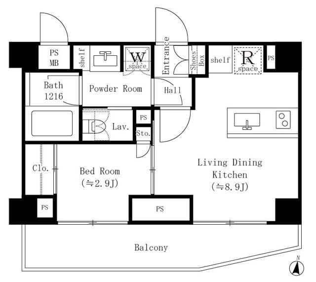 リハイツ長者丸（551） 間取り図画像