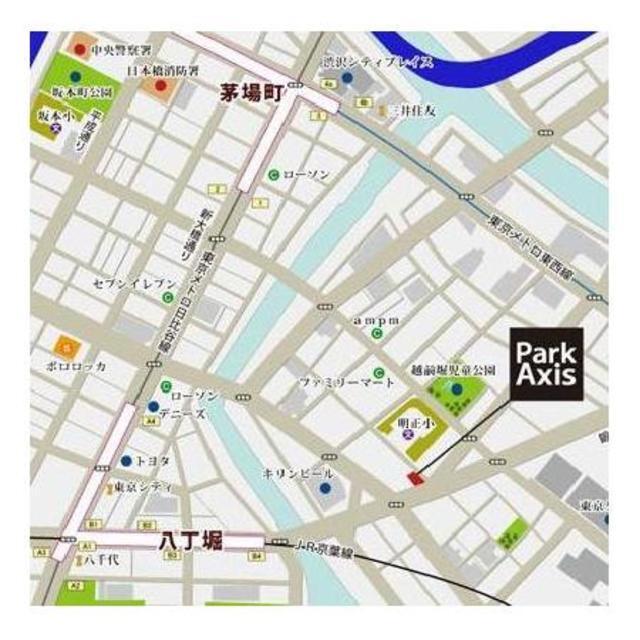 パークアクシス八丁堀（904） 地形図・案内図