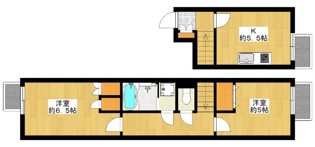 鍋屋横丁住宅（710） 間取り図画像