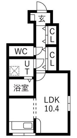 KD小白川 間取り図画像