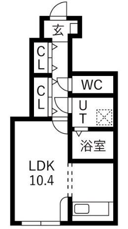 KD小白川 間取り図画像