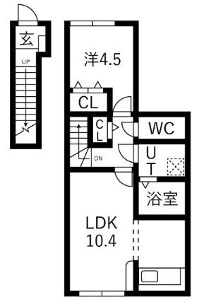 KD小白川 間取り図画像