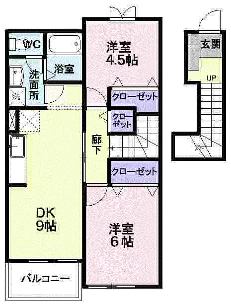 ジェントリー下条Ａ棟（203） 間取り図画像