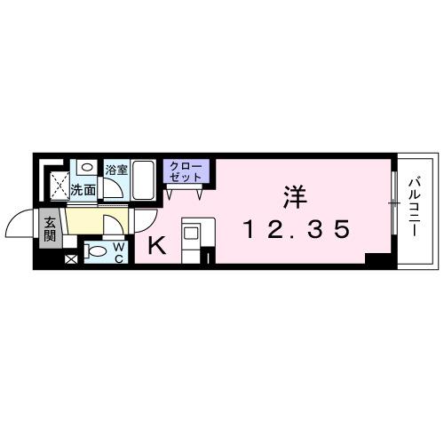アンソレイエ・アビタシオン（402） 間取り図画像