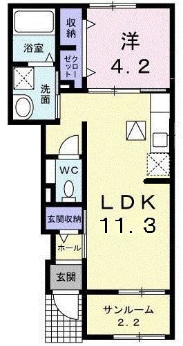 エレガント（102） 間取り図画像