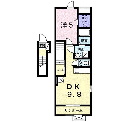 アンダンテ（201） 間取り図画像