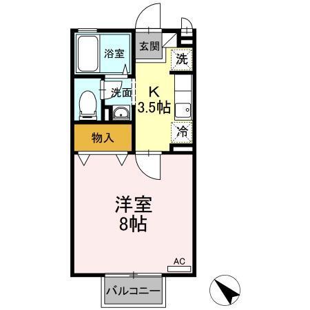 サブリナガーデン（103） 間取り図画像