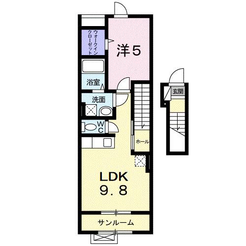 アーバン桜神（204） 間取り図画像