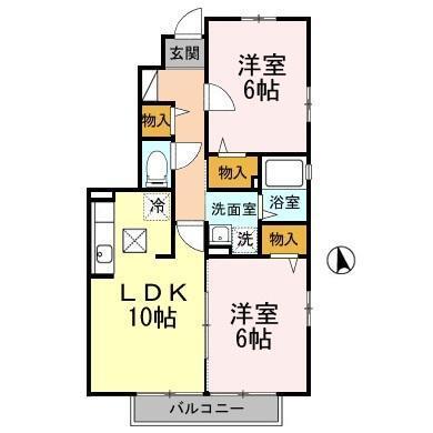 メゾン・ボヌール（102） 間取り図画像