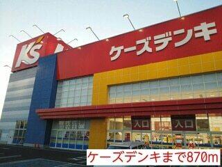 ケーズデンキ：870m